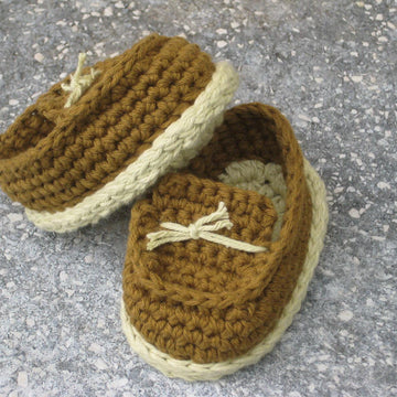 Brown baby boy shoes