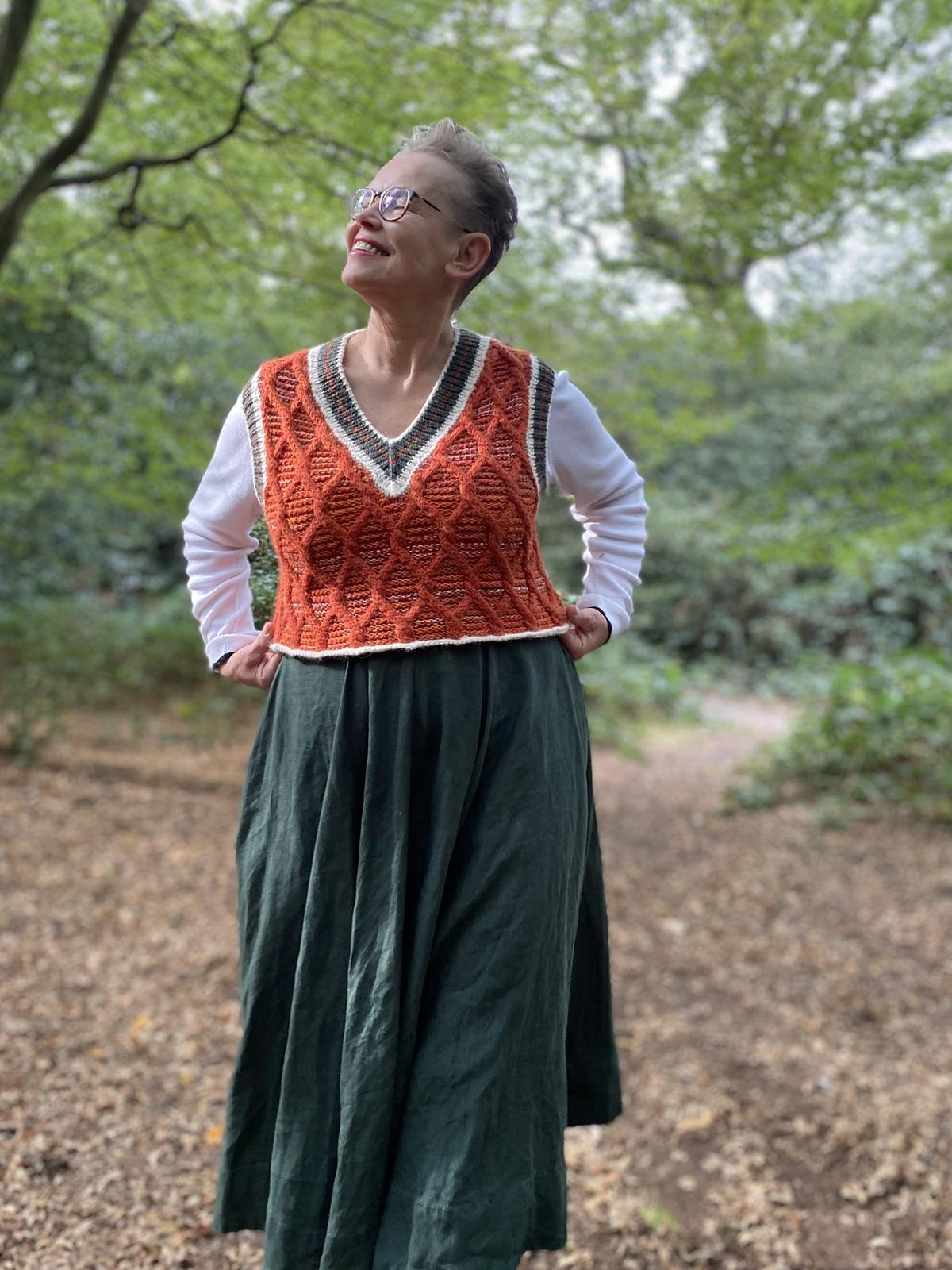 Mosaic Crop Vest 2