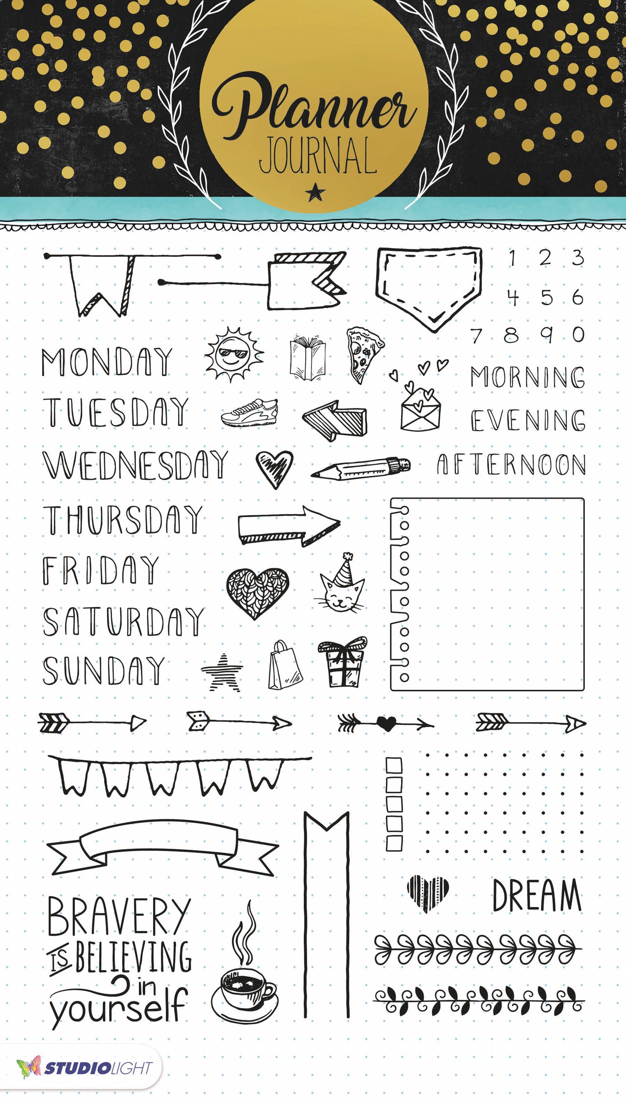Studio Light Planner Journal A5 Stamp - 033460