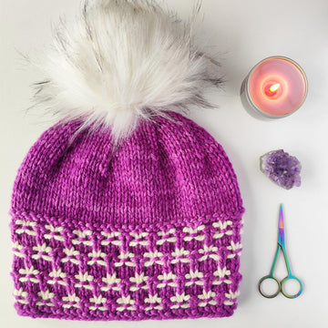 Flor de Lis Brim Beanie & Headbands