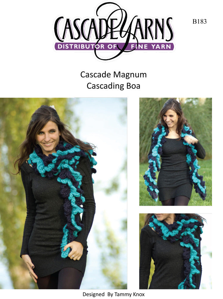 Cascading Waves Boa in Cascade Magnum - B183