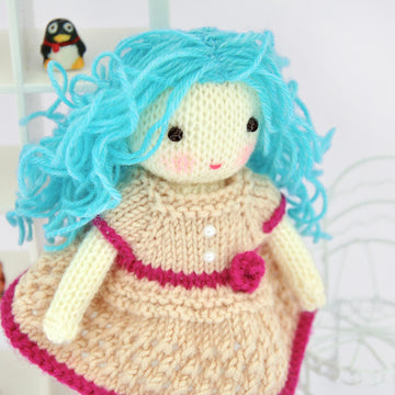 Knitted doll princess Annie