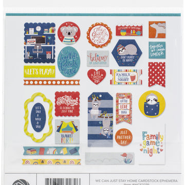 Photoplay Paper We Can Just Stay Home Ephemera Cardstock Die-Cuts - 630362