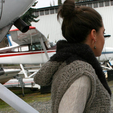 Bomber-inspired Hoodie Vest