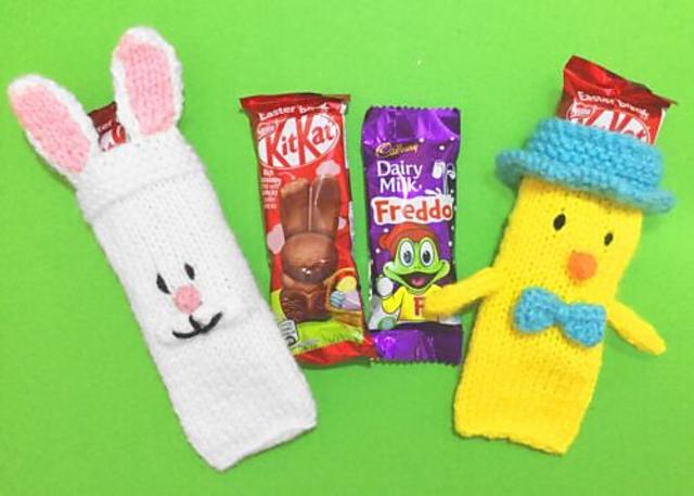 Rabbit and Chick KitKat Choc Holders