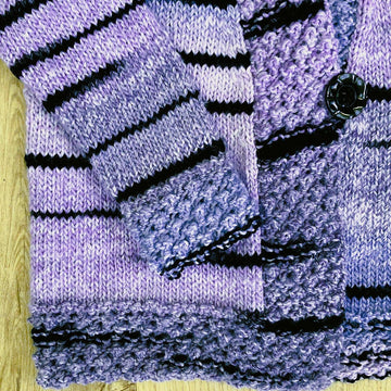 Boxy Jacket with Blackberry Stitch Borders