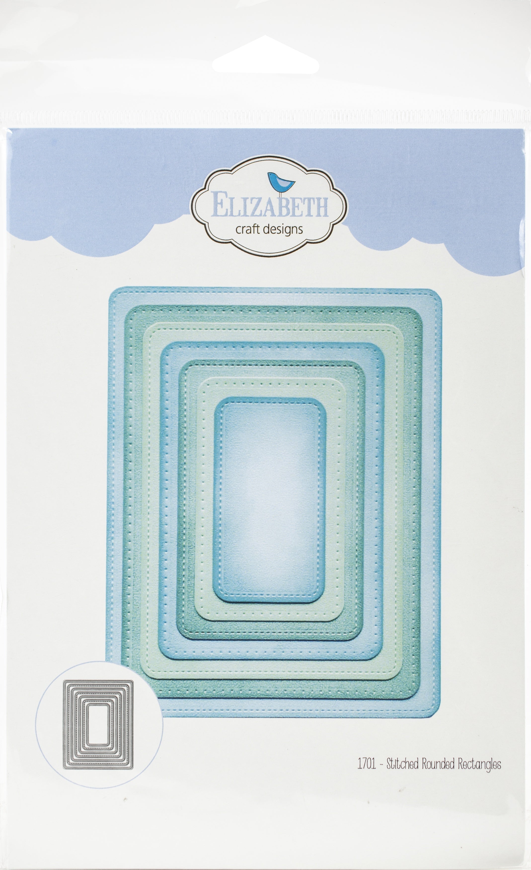 Elizabeth Craft Designs Elizabeth Craft Metal Die - Stitched Rounded Rectangle