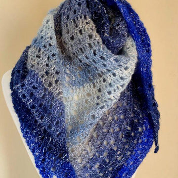 Gem of the Sea Asymmetrical Crochet Shawl