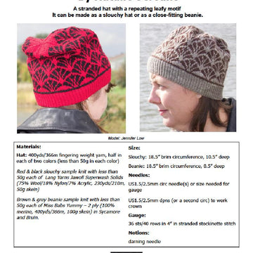 Frond Hat and Mitten Set