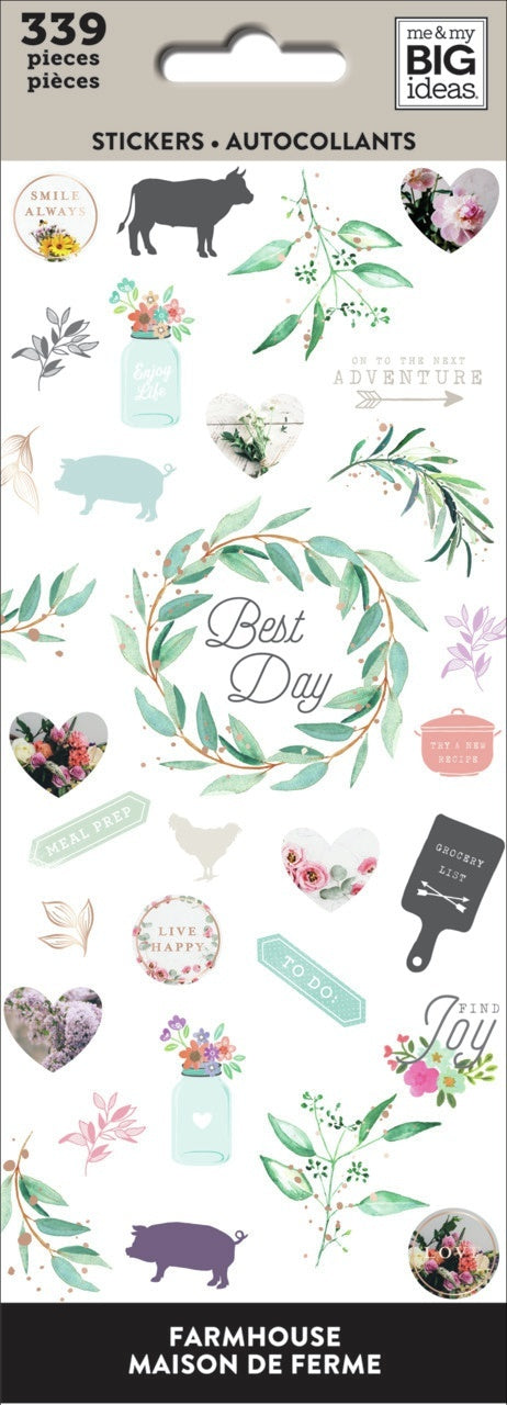The Happy Planner Sticker Sheets 8/Pkg - Farmhouse, 339/Pkg