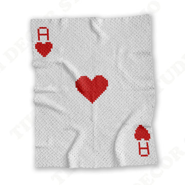 Ace of Hearts Blanket C2C CROCHET PATTERN