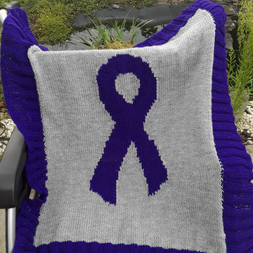 Charity Ribbon lap blanket