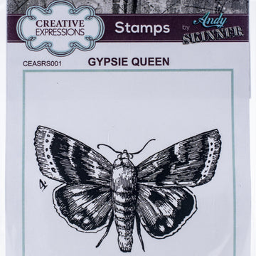 Creative Expressions Rubber Stamp By Andy Skinner - Gypsie Queen