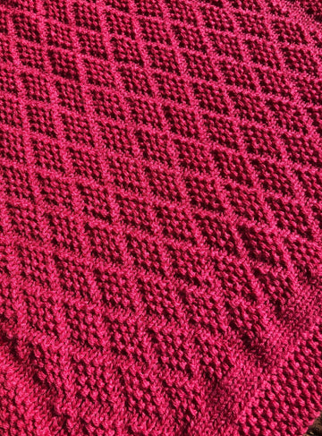 Diamonds are a Girls Best Friend baby blanket pattern