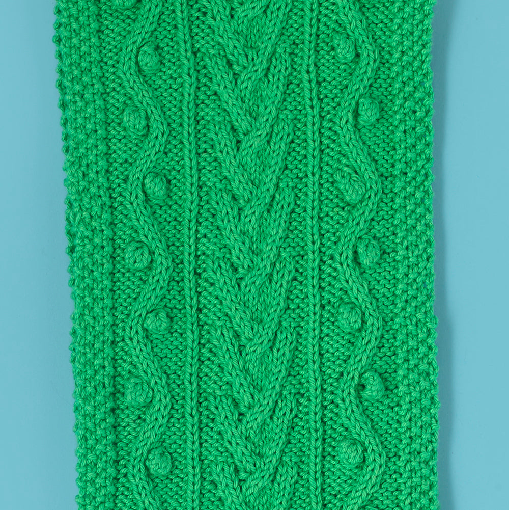 Chickling Cable Scarf - Free Knitting Pattern in Paintbox Yarns Cotton DK