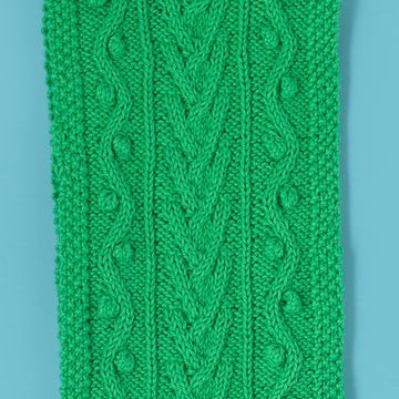 Chickling Cable Scarf - Free Knitting Pattern in Paintbox Yarns Cotton DK