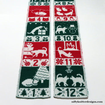 12 Cats of Christmas Scarf