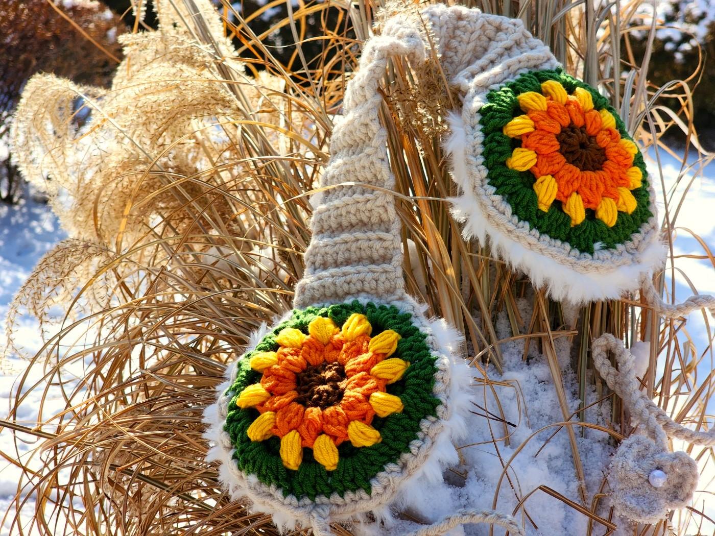 Sunflower Earmuffs Warmers