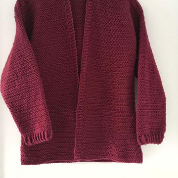 Hibiscus Herringbone Cardigan