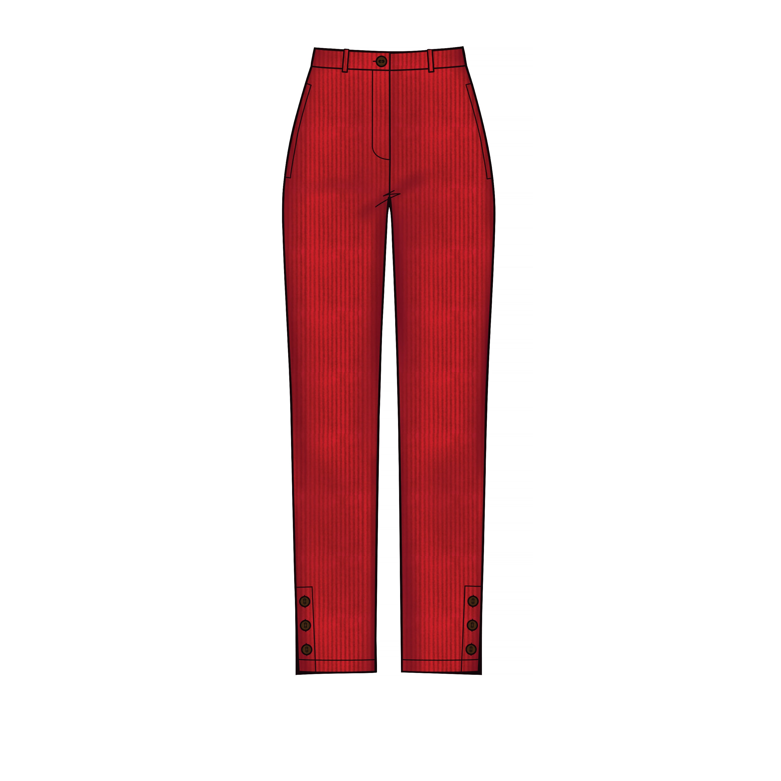 Simplicity S8957 Misses Slim Leg Pant with Variations - Sewing Pattern
