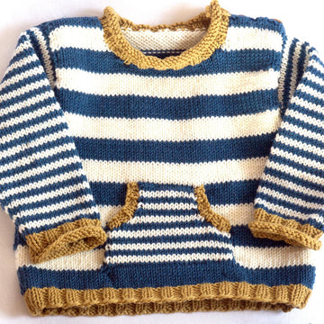 Strickanleitung Babypullover Hanna & Hannes in den Größen 62 bis 92, für mutige Anfänger