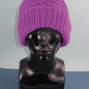 Chunky Basket Stitch Beanie Hat