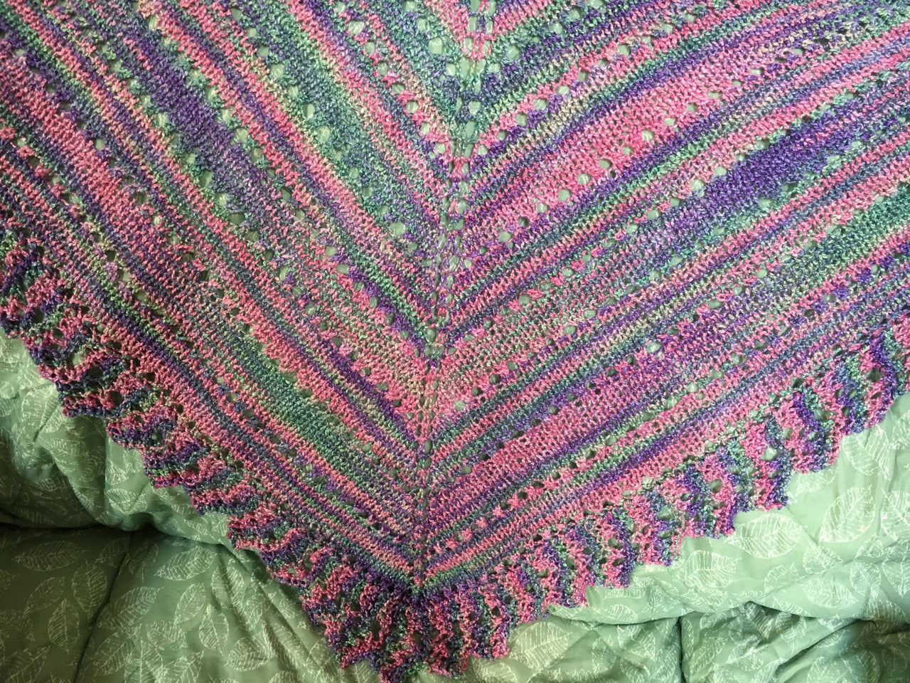 Suzi's Easy Triangle Lace Shawl