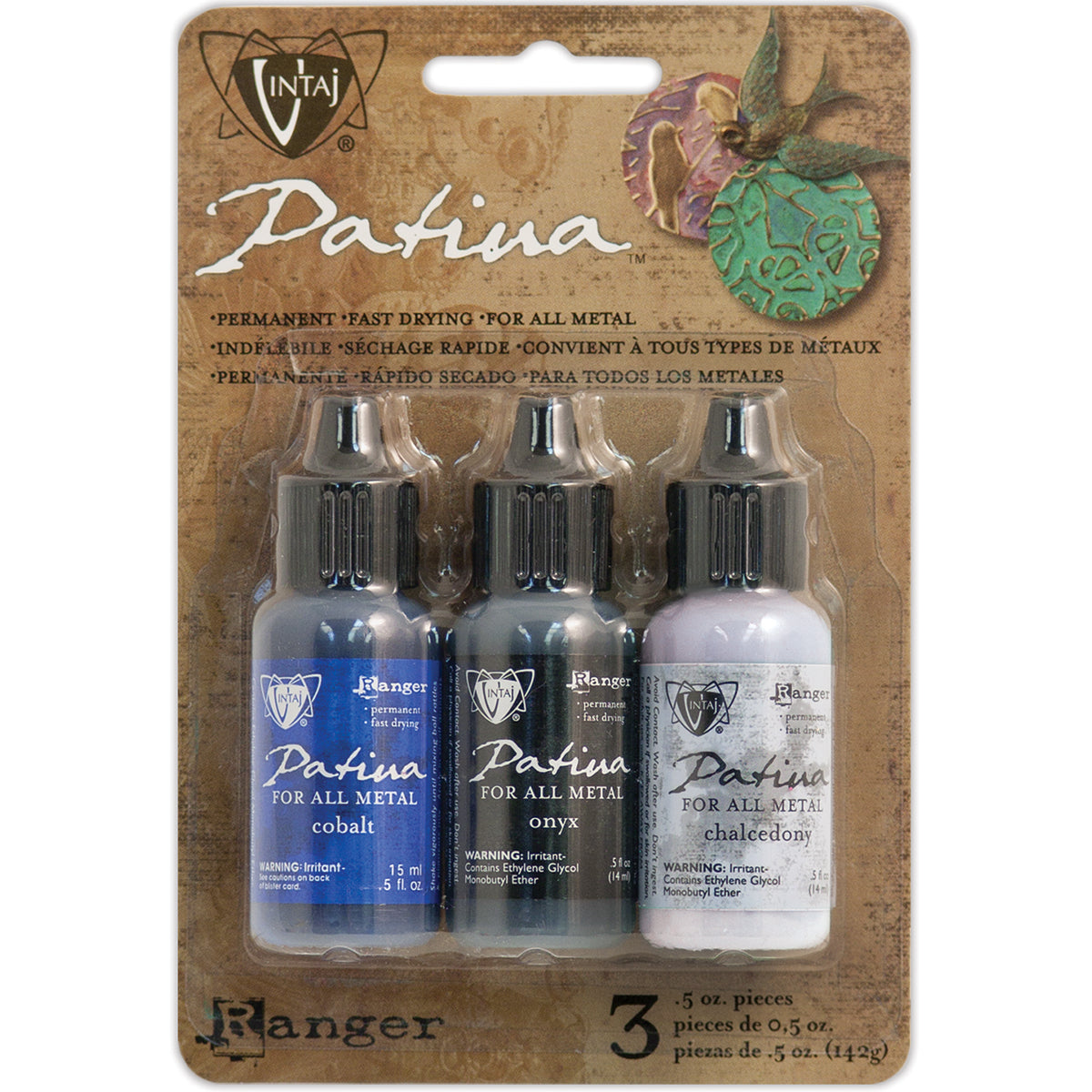 Ranger Vintaj Patinas 3/Pkg - Twilight In Paris