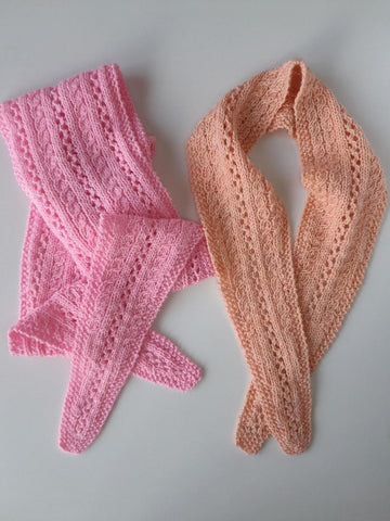 Cables and Lace Scarf