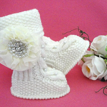 Knitting Pattern Baby Uggs Babies Infant Booties