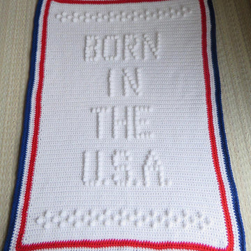 BORN IN THE U.S.A. Baby Blanket