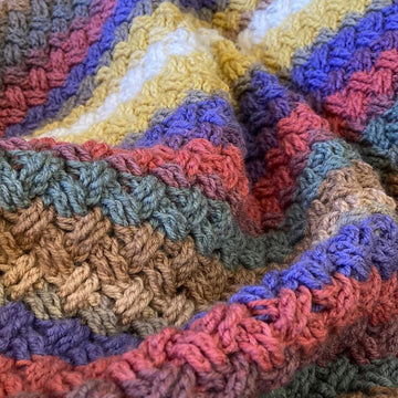 Colorful Celtic Weave Blanket