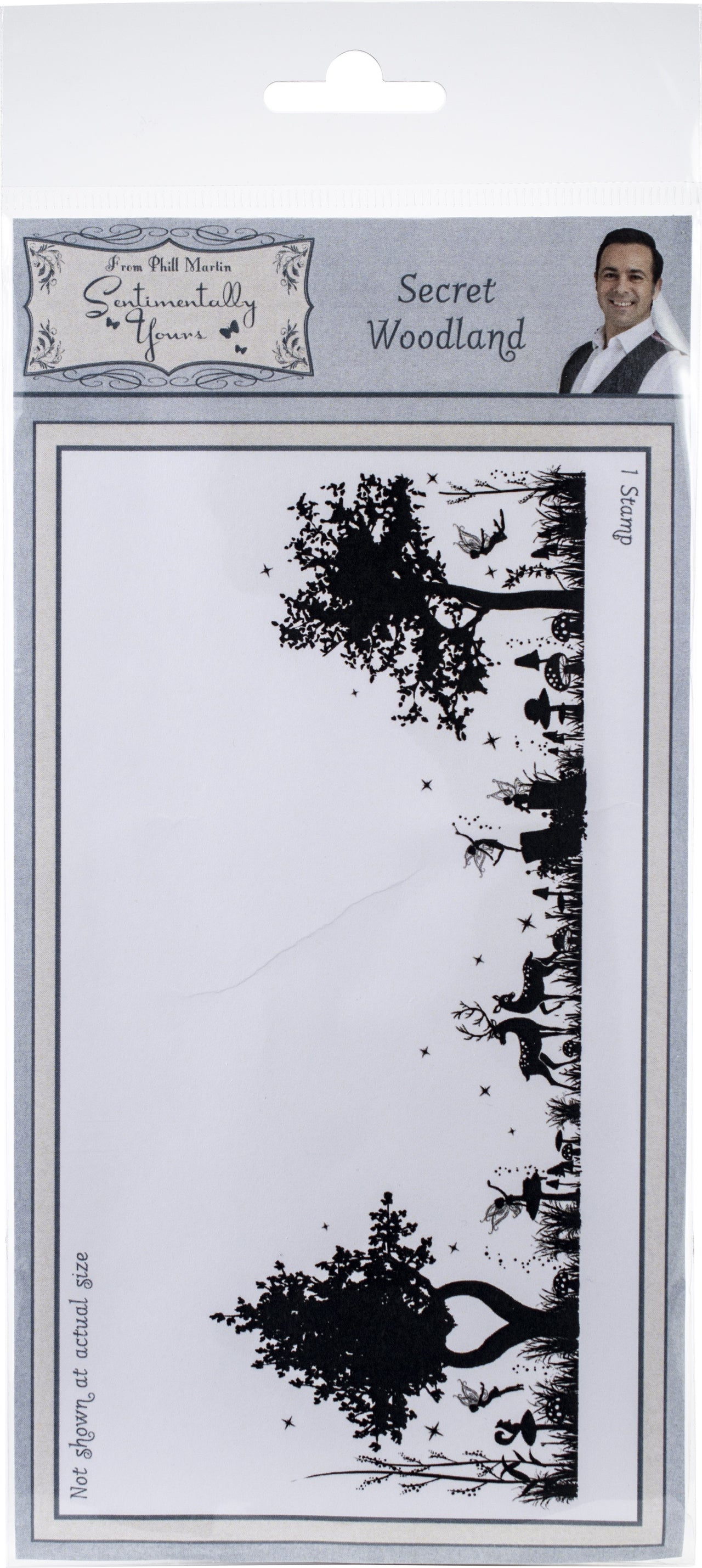 Creative Expressions Sentimentally Yours By Phill Martin Pre-Cut Rubber Stamp - Secret Woodland