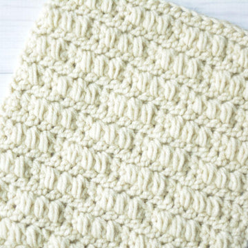 Textured Puff Stitch Square