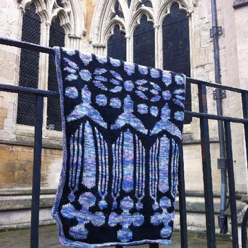 Stained Glass Window Scarf and Shawl