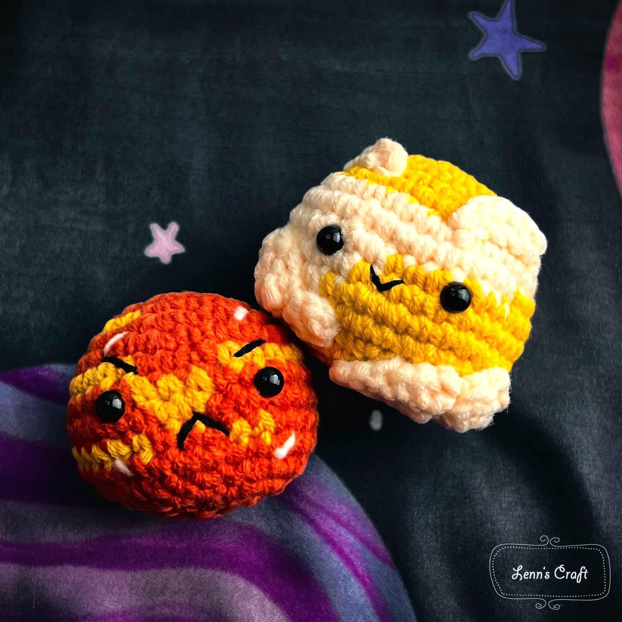 Venus & Mars Planet Amigurumi Crochet Pattern Cute Space