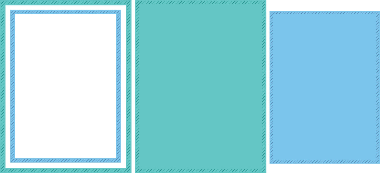 Pinkfresh Studio Essentials Die Set - Diagonal Stitched Rectangles
