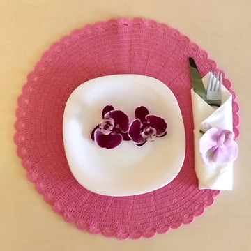 Crochet placemat pattern