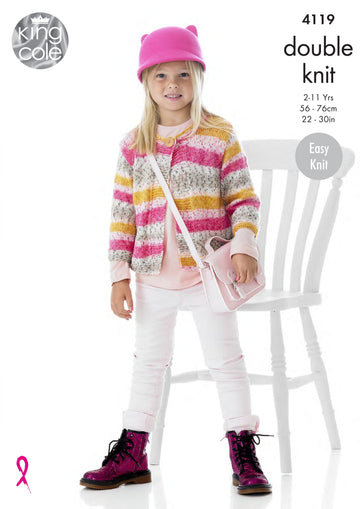Cardigans in King Cole Splash DK - 4119 - Leaflet