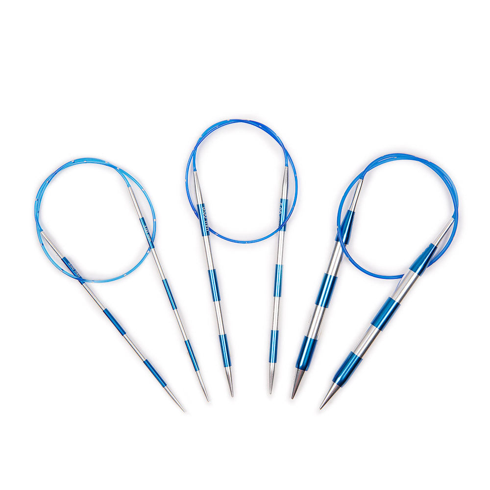 KnitPro Smartstix Blue Fixed Circular Needles 60cm (24in) (1 Pair)