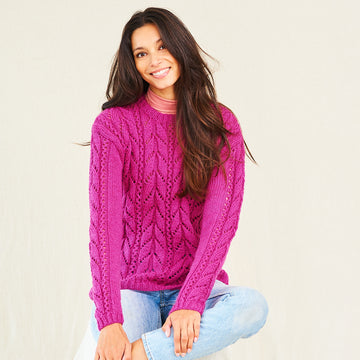 Sweater and Cardigan in Stylecraft Grace Aran - 10016 - Downloadable PDF