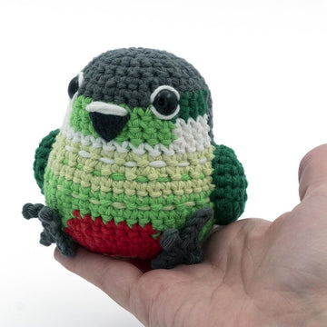 Amigurumi Green-Cheek Conure Parrot