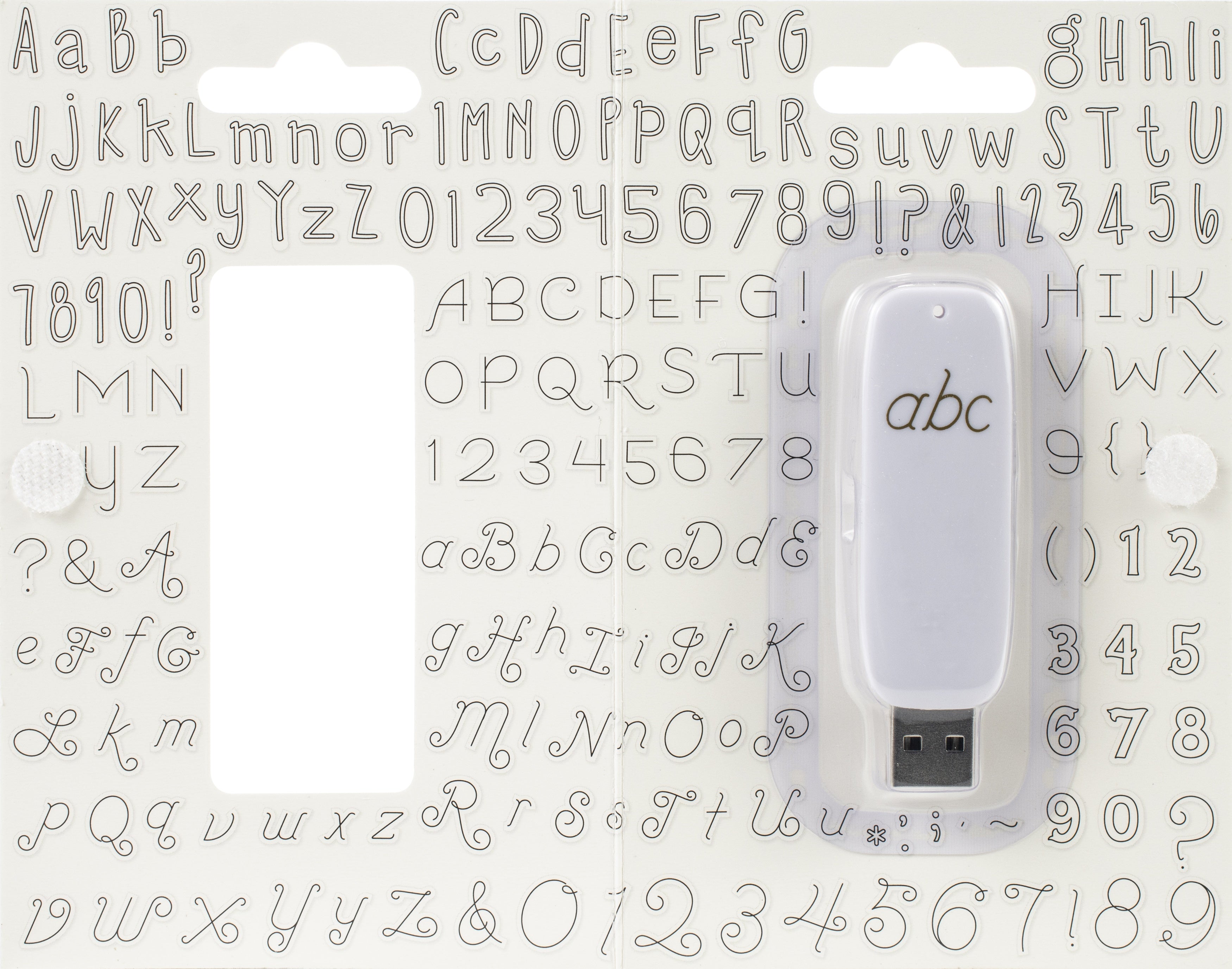 We R Memory Keepers Foil Quill USB Artwork Drive - Alphabet