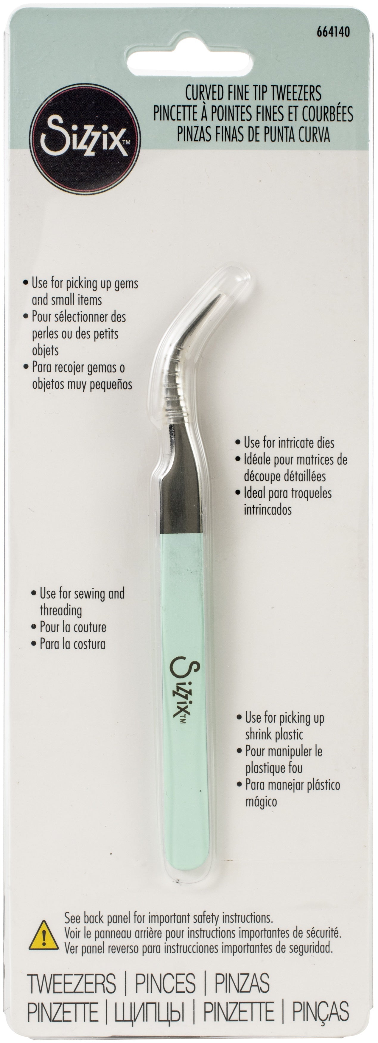 Sizzix Tweezers - Curved Fine Tip
