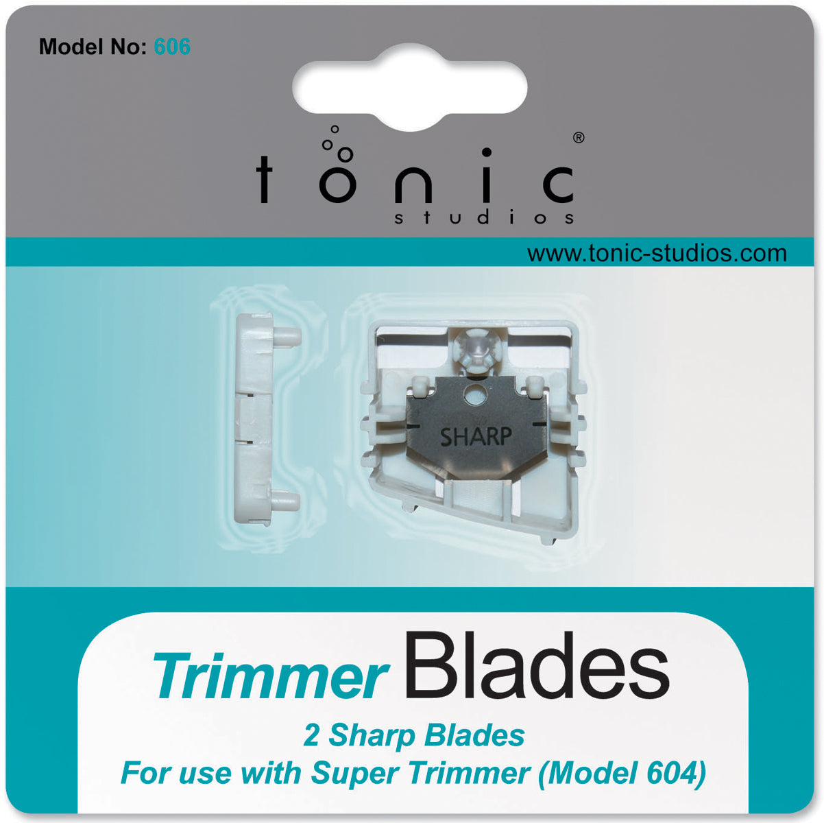 Tonic Studios Super Trimmer Replacement Blades 2/Pkg - Straight; For 604 & 159E