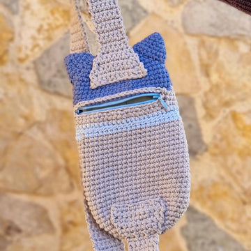 Mobile phone crossbody shoulder bag crochet pattern T5