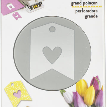 EK Success EK Tools Large Double Punch - Heart Tag