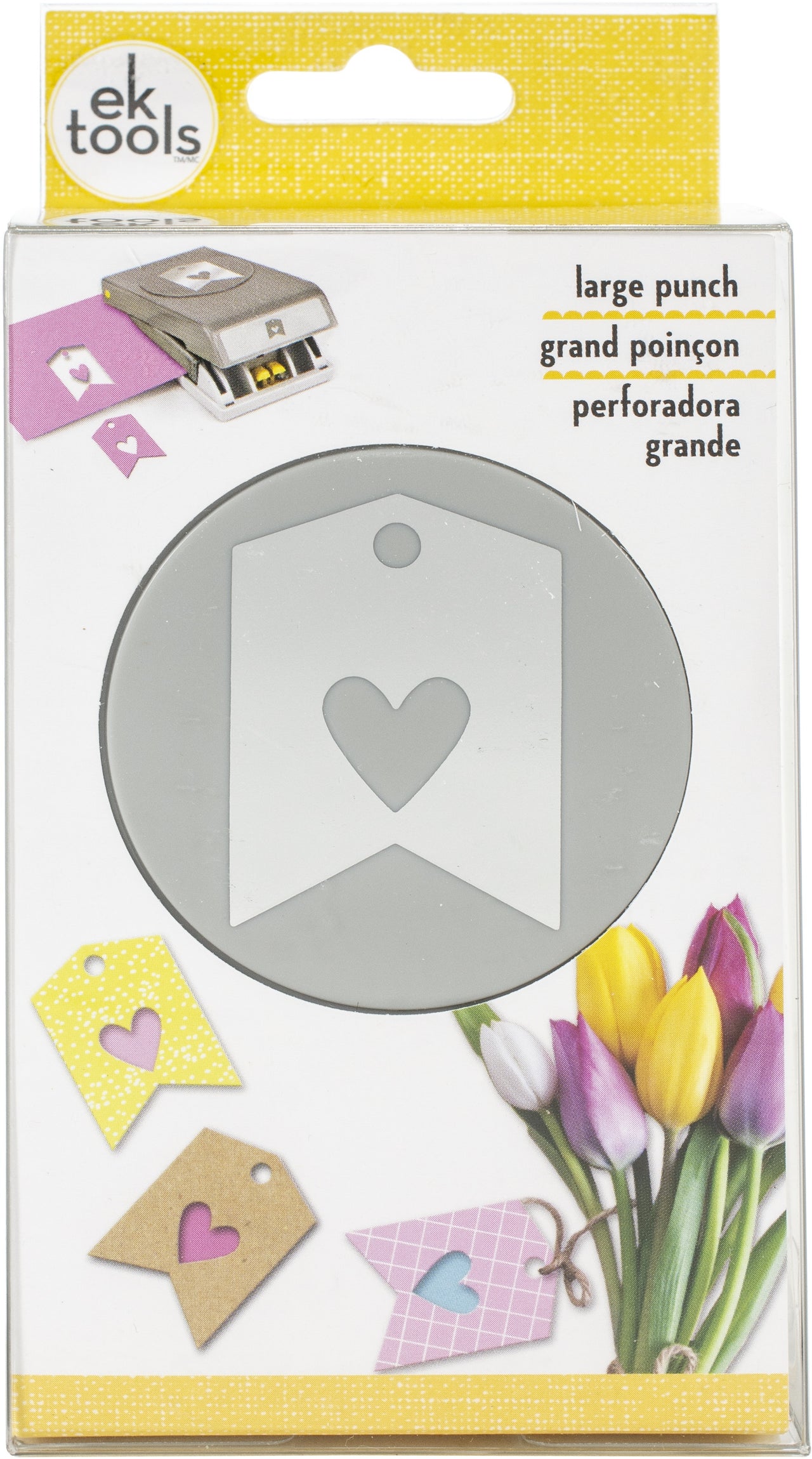 EK Success EK Tools Large Double Punch - Heart Tag