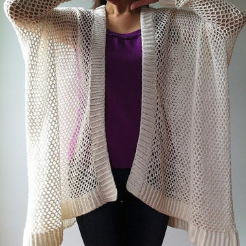 Angela - easy trendy cardigan (crochet)