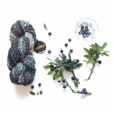 One Skein Sloe Gin Scarf